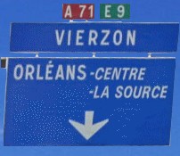 Sortie A10 vers Orléans Centre